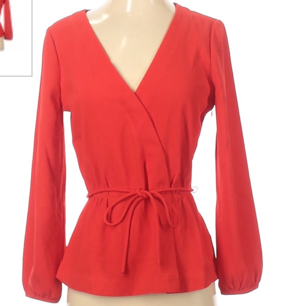 J. Crew Wrap Front Blouse